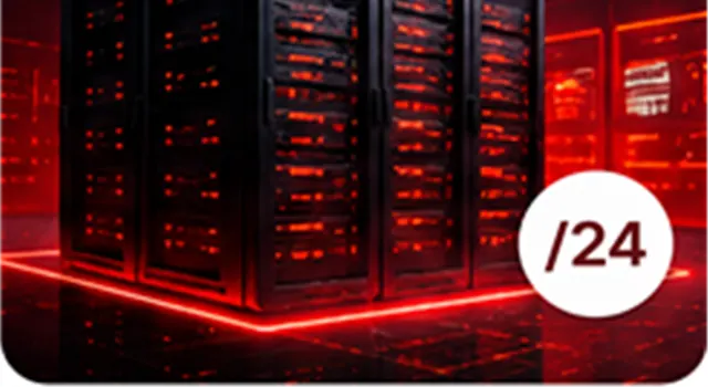 Bloco IPv4 /24 — servidores em data center